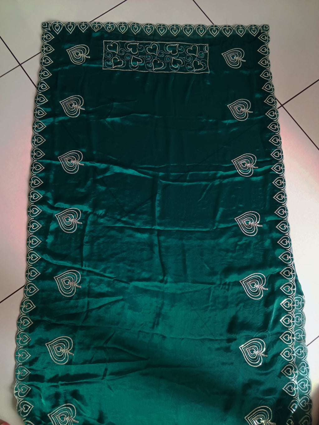 Morpankh — Peacock Blue Sequin Embroidered Saree